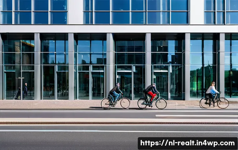 상업용 부동산 투자자의 선택 기준 - A modern commercial office building located in Amsterdam’s Zuidas financial district, featuring slee...
