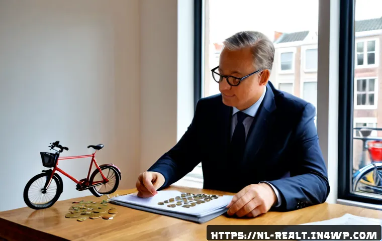 Home 17 상업용 부동산 투자에 대한 일반적인 오해 - Photorealistic Dutch commercial real estate investment consultation, a middle-aged investor and prof...